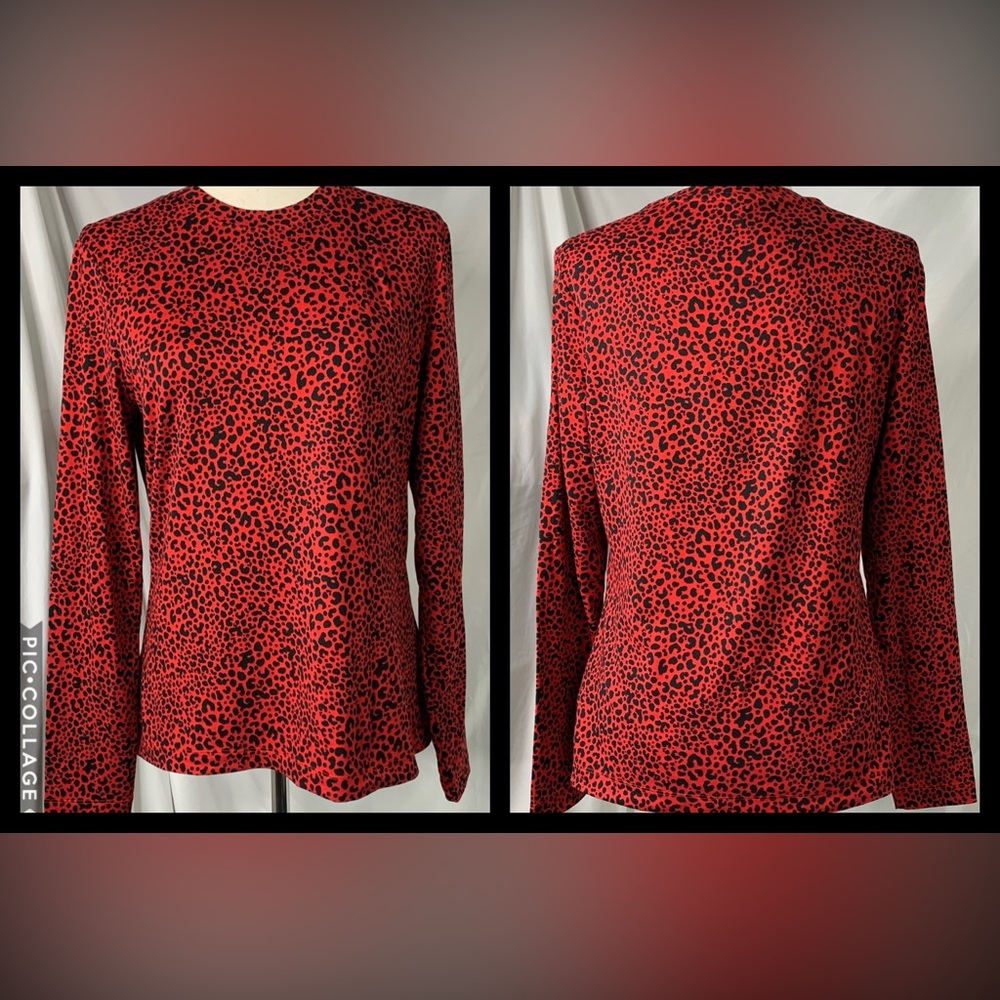3/$20 Women’s Brooks Brothers Long Sleeve Shirt SIZE MEDIUM animal print